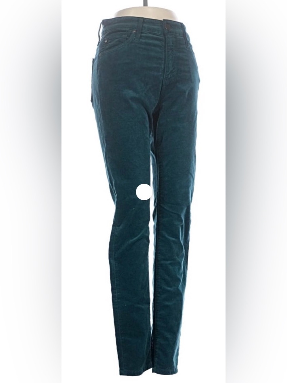 Ag Adriano Goldschmied Farrah Skinny Ankle Corduroy Pants - Teal Green